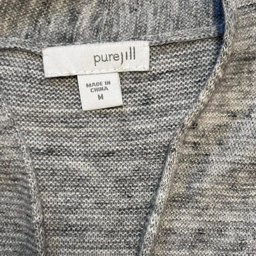 Pure Jill Gray Knit Sweater